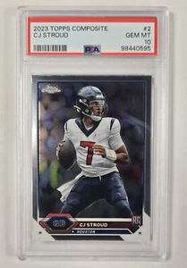 2023 Topps Composite Chrome #2 CJ Stroud - Rookie RC - PSA 10 - Foto 1 di 2