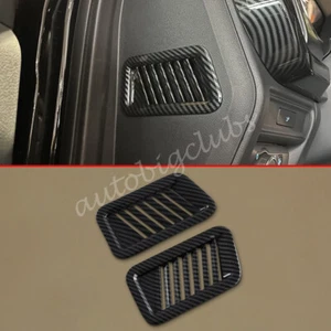 For Ford F-150 F150 2021-2023 Carbon Fiber Dashboard AC Vent Cover Trims - Picture 1 of 5
