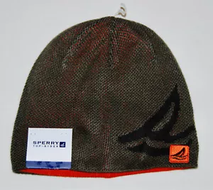 Cappello Sperry Top-Sider adulto unisex verde oliva logo barca a vela invernale in maglia O/S nuovo con etichette - Foto 1 di 7