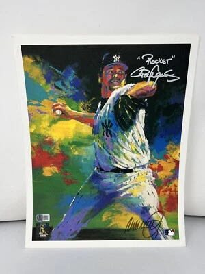 Roger Clemens Signed Malcolm Farley 12X15 Art Litho Beckett COA - Image 1 of 4