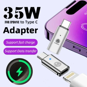 USB-C Male to iOS Female Adapter (2 Pack) For iPhone 16 15,iPad Air,Samsung - Picture 1 of 12