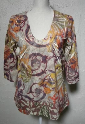 Blusa Top Jane Ashley Talla M Manga 3/4 Foto 1 de 4