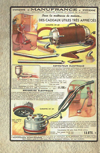 publicité Advertising  0223 1949  Manufrance   aspirateur  brosseuse éléctrique