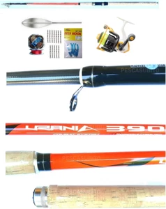 Kit Pesca Bombarda Raglou Mare Canna Urania 3.90m 50/70g + Mulinello Recupero - Foto 1 di 4