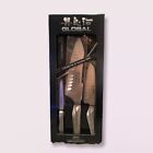 New! Global Classic Stainless Steel 3-Piece Knife Set G-833890