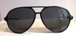 Gafas de sol Pacific Eyes and T's marco negro FRANCIA, GRIS lente-VINTAGE-E - Imagen 1 de 2