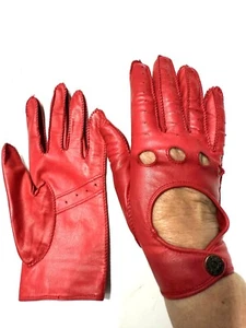 Vintage Women's real leather driving Wrist Gloves Size 7 Pre-owned - Bild 1 von 8