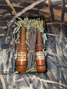 Faulk's Game Call Vintage Set #16 - H-100, CH-44, Quad Lanyard - Picture 1 of 1