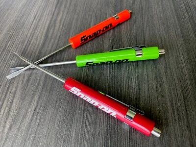 Snap-On Mini Pocket Screwdriver, Multi-Color 3 Pack  W/Clip & Magnet NEW🔥 - image 1 of 4