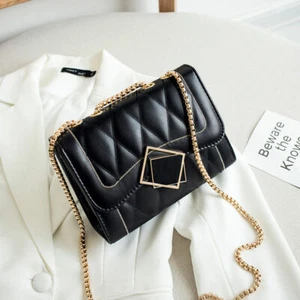Schwarze Handtaschen Damentaschen Schultertaschen Kuriertaschen Hochzeit Party Clutches Tasche Top - Bild 1 von 14