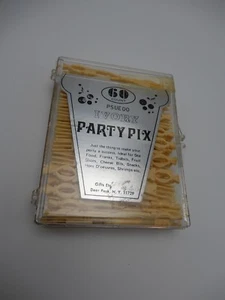 Pseudo Ivory Party Pix Food Picks - Vintage 60 Count Unused in Plastic Container - Bild 1 von 7