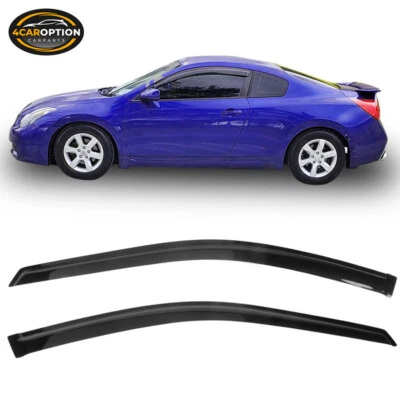 Fits 08-13 Nissan Altima D32 Coupe Window Visors Rain Sun Guard Vent 2 Pieces — 第 1/4 张图片