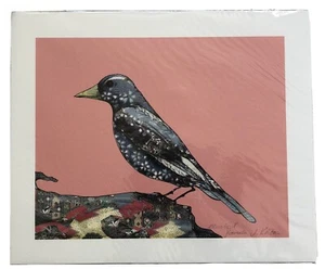 New Pamela J. Kirton Signed Blue Bird Print - Picture 1 of 7