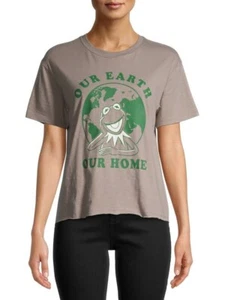 Women / Juniors' Kermit the Frog Our Earth Our Home the Muppets Shirt NWT - Picture 1 of 6