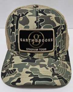 Garth Brooks Stadium Tour Hat Camo Trucker Cap Snapback Mesh Country Music - Picture 1 of 7