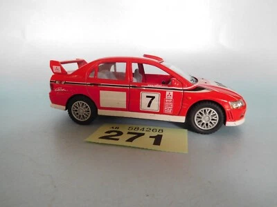 KINSMART 5” MITSUBISHI LANCER EVOLUTION VII DIECAST RALLY CAR 1/36 ROJO (271) Foto 1 de 4