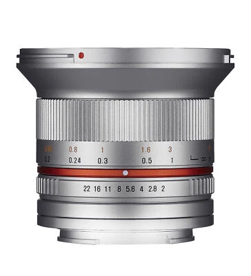 Samyang 12mm F2.0 High Speed Wide Angle Lens (Sony E Silver) - Image 1 of 4