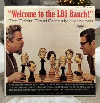 Comedy LP Vinyl Earle Doud & Alen Robin Welcome To The LBJ Ranch NM LP Vinyl - Image 1 of 2
