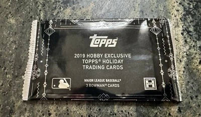 1 - Sealed Hobby Exclusive Pack of Trading Cards 2019 Topps Holiday Baseball QTY - Image 1 of 2