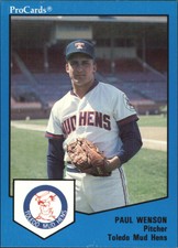 1989 Toledo Mud Hens ProCards #780 Paul Wenson