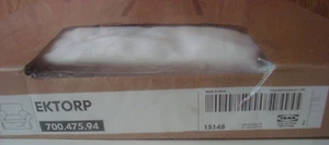 IKEA EKTORP Chair Cover EKTORP Armchair Slipcover Blekinge WHITE Cotton NEW NIB - Picture 1 of 12