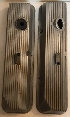 1969 1970 Ford Mustang Shelby alumínio finado 428 CJ tampa de válvula par C9ZE-6583C - Imagem 1 de 4