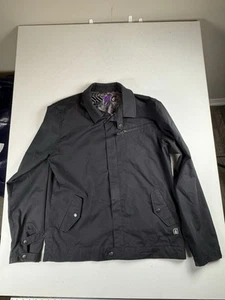 Volcom Jacket Black Bomber Full Zip Men’s Size Large Skate Y2K - Picture 1 of 6