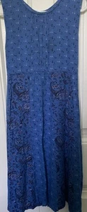 CORNELLOKI 5-6 Dress, Sleeveless, Trumpet Flower Blue Bird, Cottage Core, Size 5 - Picture 1 of 5