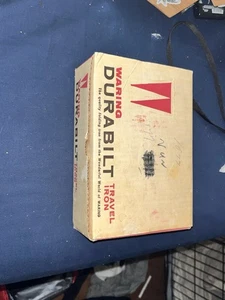 Durabilt Vintage Folding Travel Iron AC/DC New With Box - Picture 1 of 6