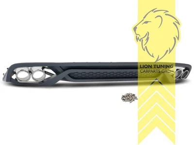 Heckansatz Heckspoiler Diffusor für Audi A4 B8 8K Limousine Avant nicht S Line - Bild 1 von 4