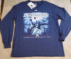 Majestic 2008 MLB All Star Game Yankee Stadium Long Sleeve T-Shirt L NWT - Picture 1 of 9
