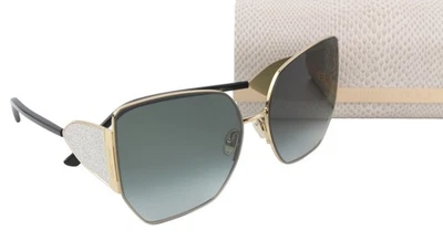 Gafas de sol para mujer JIMMY CHOO River/S OS tono dorado brillante tintado mariposa PVP385 I Foto 1 de 4