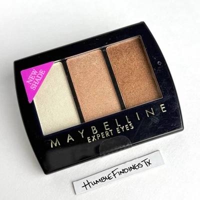 Vintage Maybelline Expert Eyes Eye Shadow Trio EAST MYSTIQUE 2000s Dark Blue NEW - Image 1 of 4