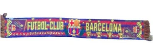 Sciarpa FC Barcelona Barca spagnola Futbol Club Primera Liga Calcio - Foto 1 di 10