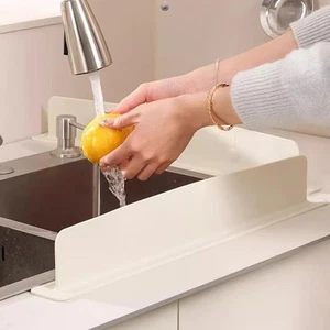 1/2pcs Silicone Sink Baffle Splash Guard Water Baffle Bar Kitchen Gadget - Picture 1 of 14