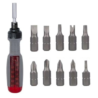10 in 1 Ratchet Screwdriver Set with Quick Change Mechanism for All Your Needs - Image 1 of 4