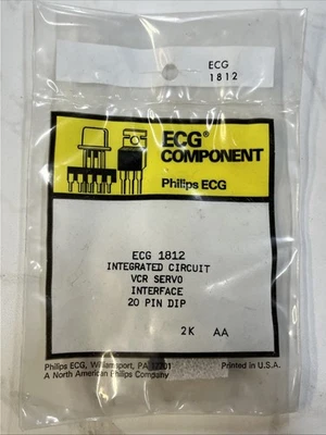 ECG1812 ~ IC- VCR Servo Interface ~ DIP20 ~ Replaces NTE1812 - Image 1 of 3