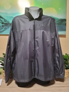 BMW Oobe Employee Windbreaker Jacket Gray Hooded Active Logo Waterproof Men 3XL - Picture 1 of 13