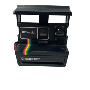 Polaroid One Step 600 Land Camera with Strap (Untested)VINTAGE RAINBOW Stripes - Picture 1 of 7