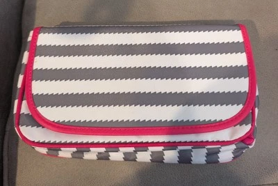 Thirty One Littles Canvas Tri Fold Make-up Bag. New - Image 1 of 3