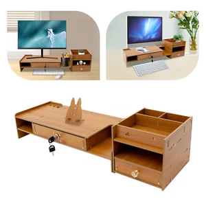 Soporte rectangular para monitor de escritorio elevador para monitor de computadora - Imagen 1 de 16