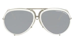 Porsche Design Sunglasses P'8613 64 mm White Aviator P8613-C-6414-135-V649V604 - Picture 1 of 5