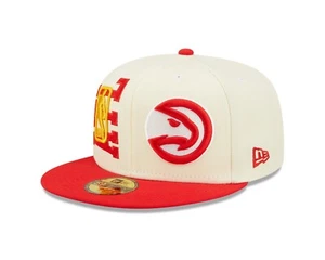 Atlanta Hawks New Era NBA On Stage Draft 59FIFTY Fitted Hat - Cream - Picture 1 of 8