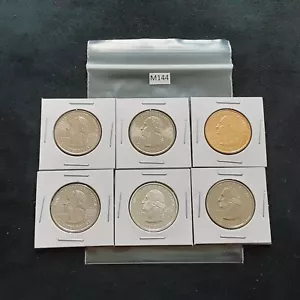 2008 Alaska state Quarters Set! 6 Different coins! 1 90% silver!! M144 - Picture 1 of 2