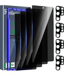 Hartglas Sichtschutz Displayschutzfolie für Samsung Galaxy S24 Ultra Linse Protec - Bild 1 von 3