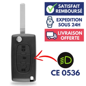 Coque de Clé Voiture Boitier pour Plip Télécommande CITROEN C4 Picasso ▶CE0536◀ - Picture 1 of 4