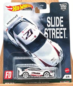 2021 Hot Wheels Premium Car Culture Slide Street '20 Toyota GR Supra GReddy #2/5 - Picture 1 of 3