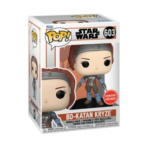 Funko Pop Star Wars Mandalorian BO-KATAN KRYZE Unmasked 603 GameStop Exclusive - Picture 1 of 3