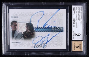2003 The Quotable Xena: Warrior Princess Ted Raimi Lucy Lawless BGS 9 Auto 3c7