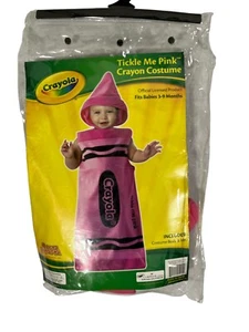 Crayola Tickle Me Pink Crayon Costume Size 3-9months - Picture 1 of 2